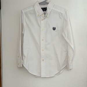 Chaps White Casual Button-Down Shirt
